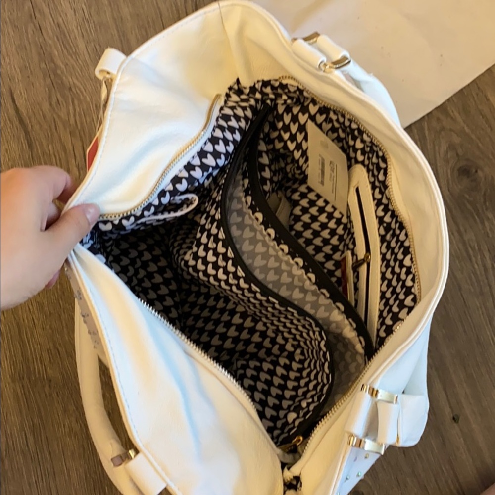 White Rhinestone Tote - Picture 3 of 3